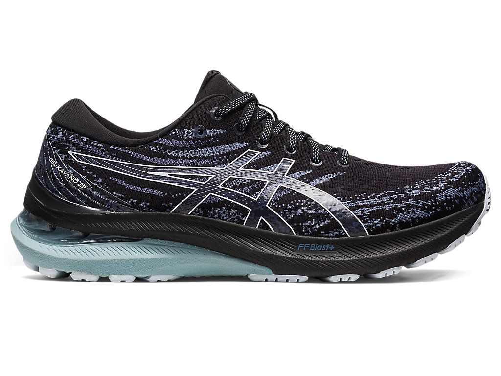 Men's Asics Gel-Kayano 29 Running Shoes Black / Blue | 6492-GUOYR