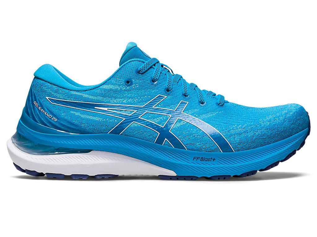 Men's Asics Gel-Kayano 29 Wide Running Shoes Blue / White | 7835-VLUPD