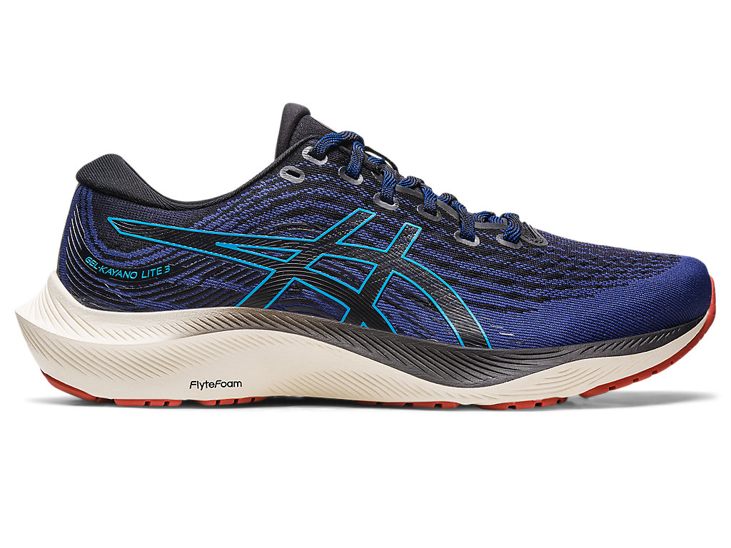 Men's Asics Gel-Kayano Lite 3 Running Shoes Indigo Blue / Black | 8769-XYPJV