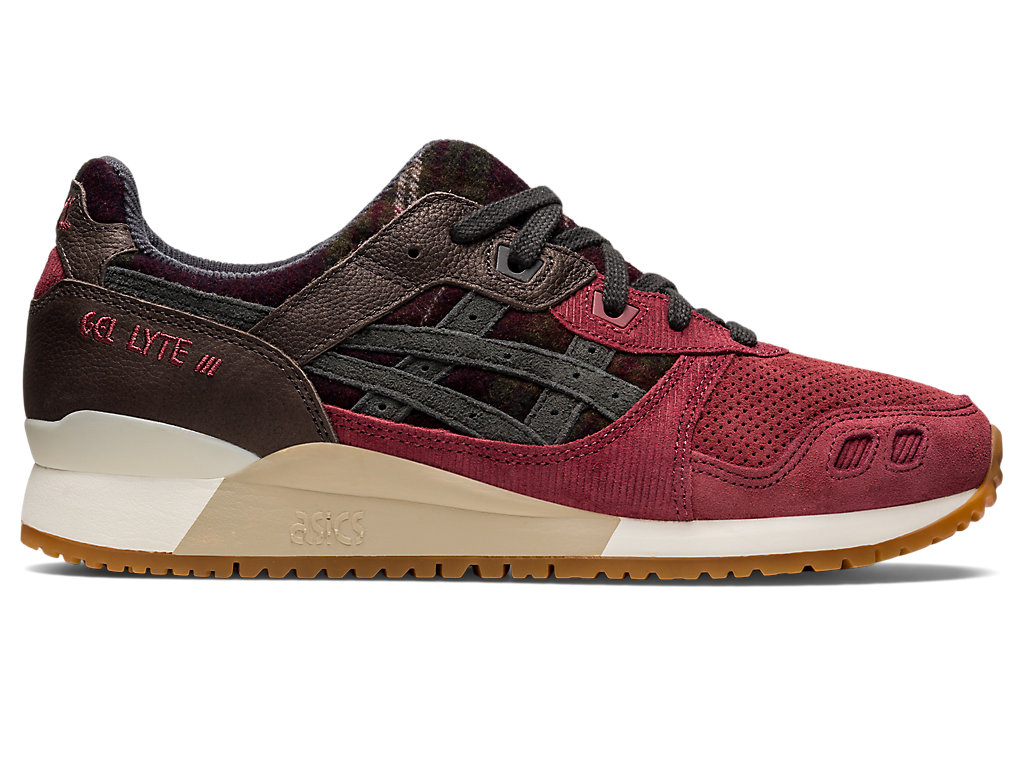 Men's Asics Gel-Lyte Iii Og Sneakers Red / Obsidian Grey | 0948-ELAOX