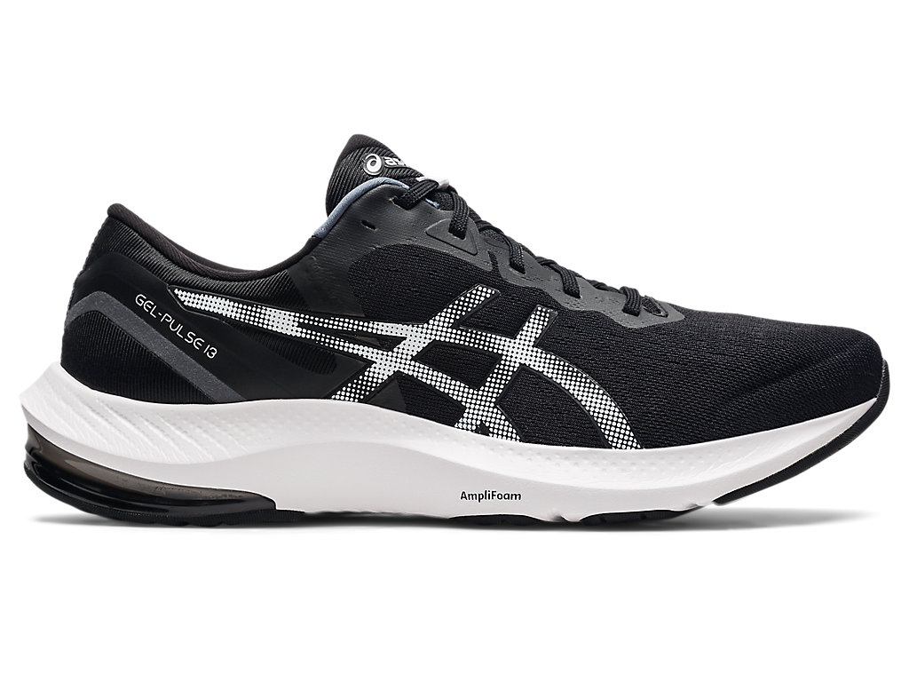 Men's Asics Gel-Pulse 13 Walking Shoes Black / White | 1983-MYCQB