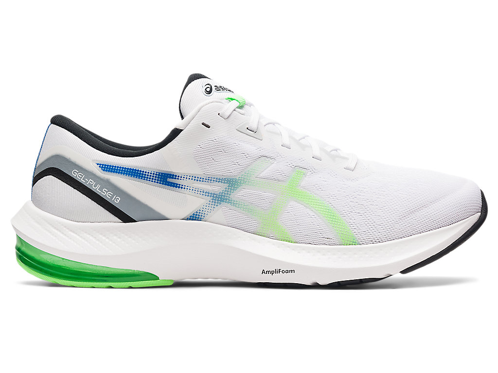 Men's Asics Gel-Pulse 13 Walking Shoes White / Light Green | 3508-EZPUF