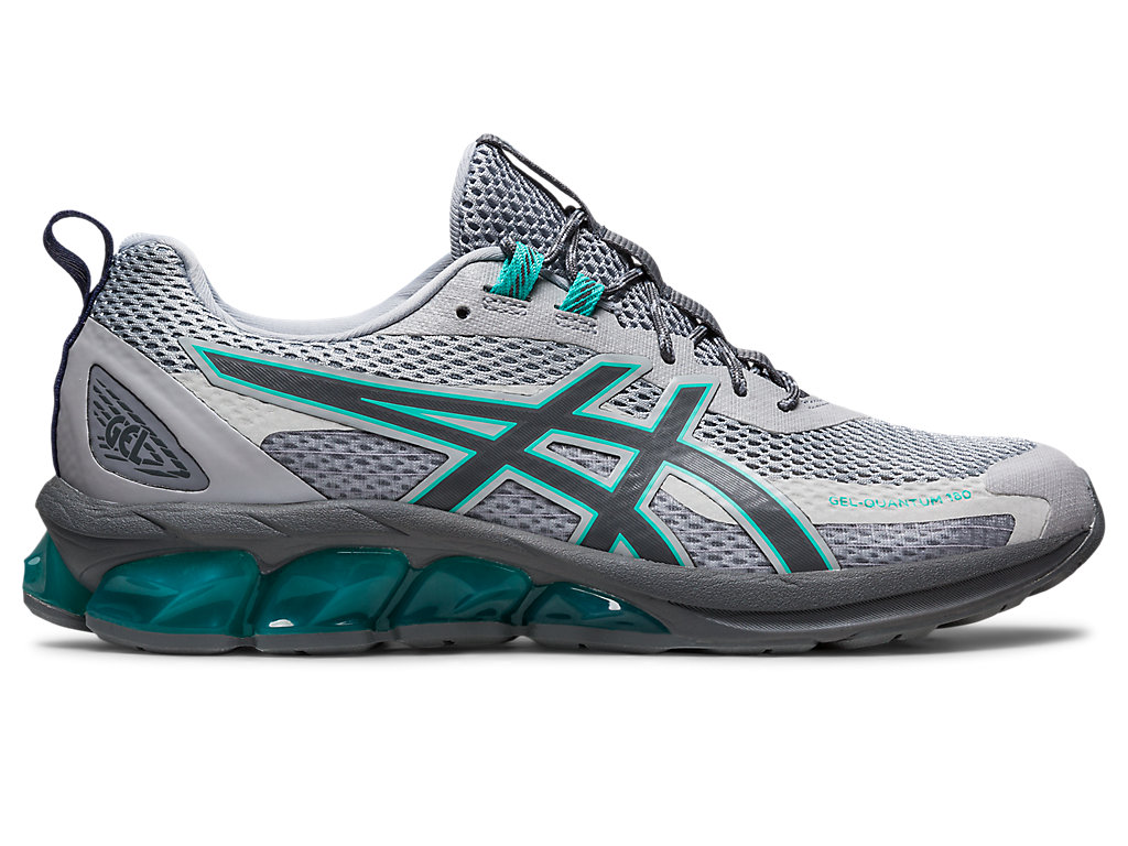 Men's Asics Gel-Quantum 180 Vii Sneakers Grey / Light Green | 0385-HLGPN