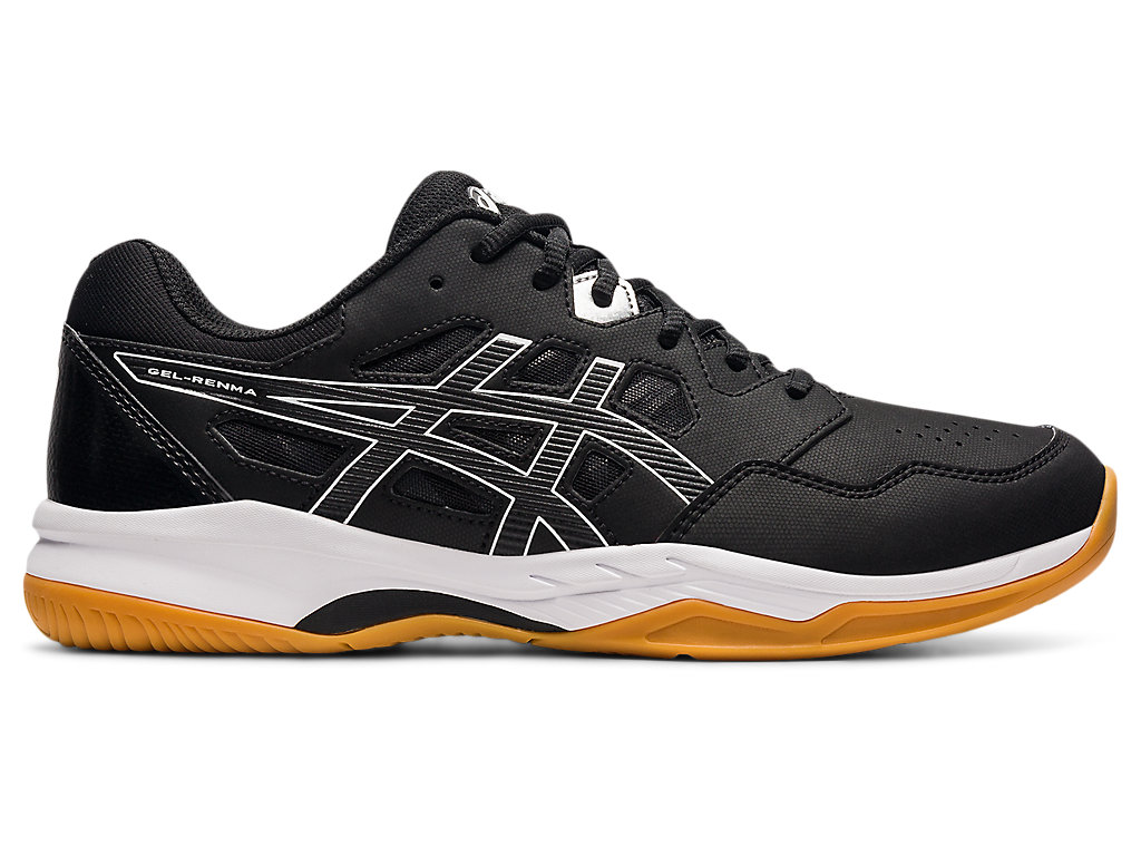 Men's Asics Gel-Renma Tennis Shoes Black / White | 3158-PSKWG