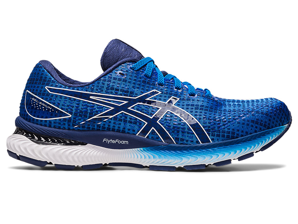 Men's Asics Gel-Saiun Running Shoes Blue / White | 9168-LCDRI