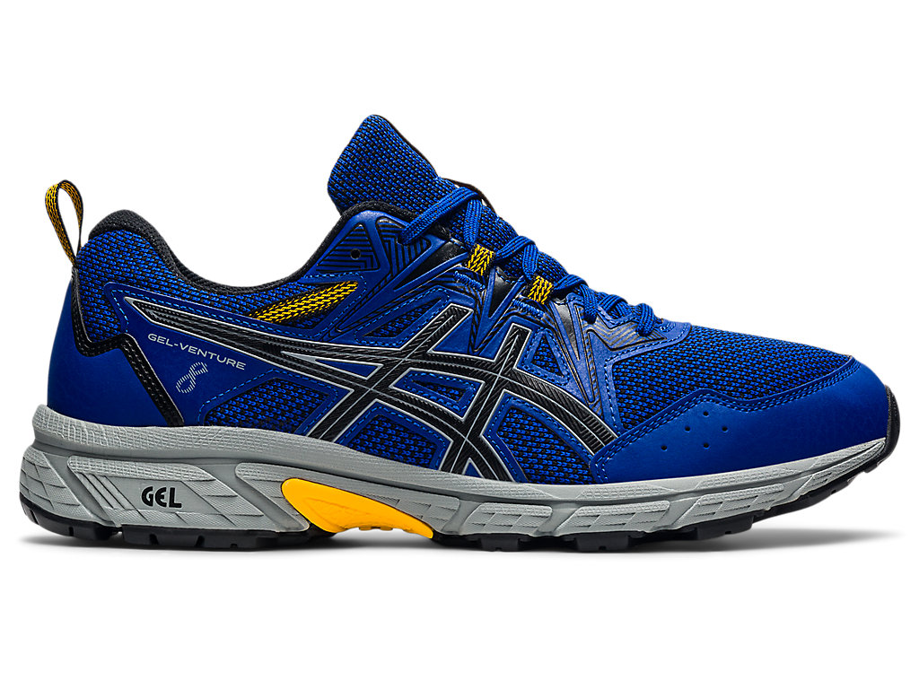 Men's Asics Gel-Venture 8 (4E) Trail Running Shoes Blue / Black | 2614-CZPOM