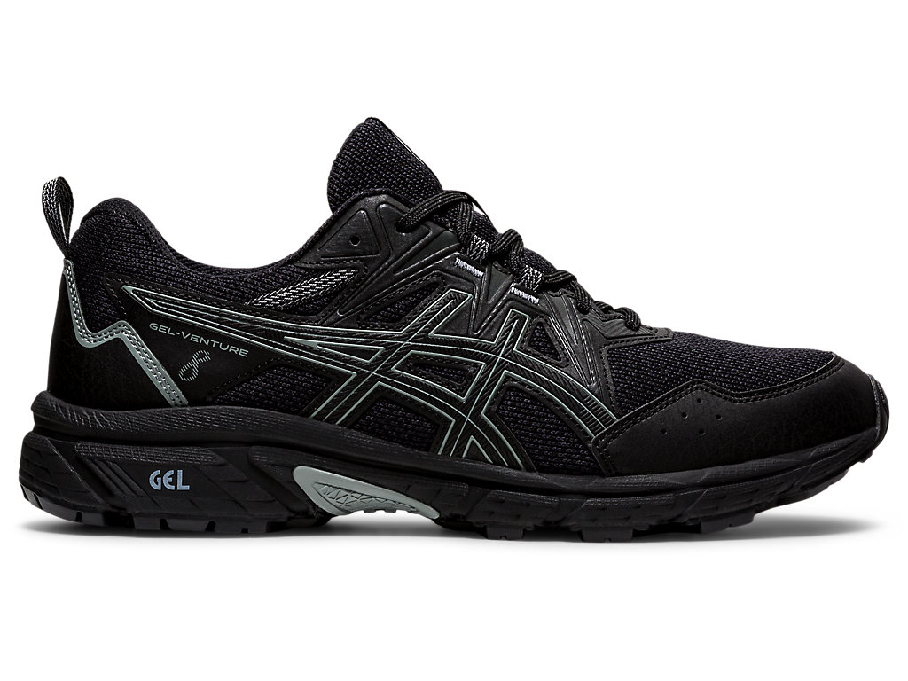 Men's Asics Gel-Venture 8 (4E) Trail Running Shoes Black / Black | 3924-ISWLF