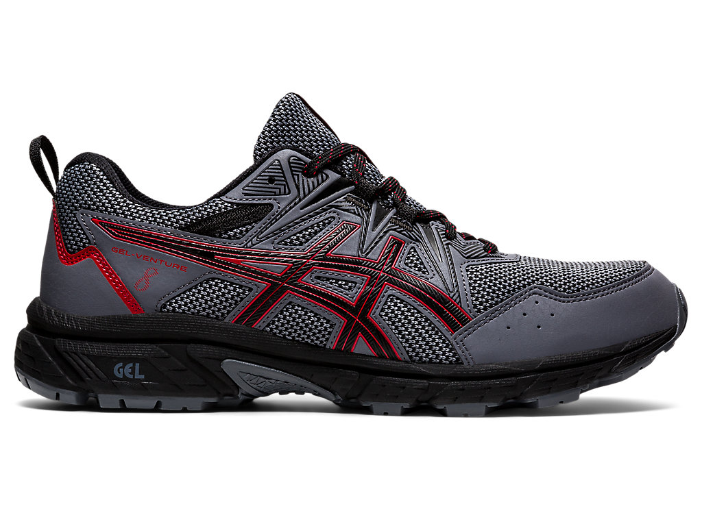 Men's Asics Gel-Venture 8 Trail Running Shoes Black | 4975-YSWVX