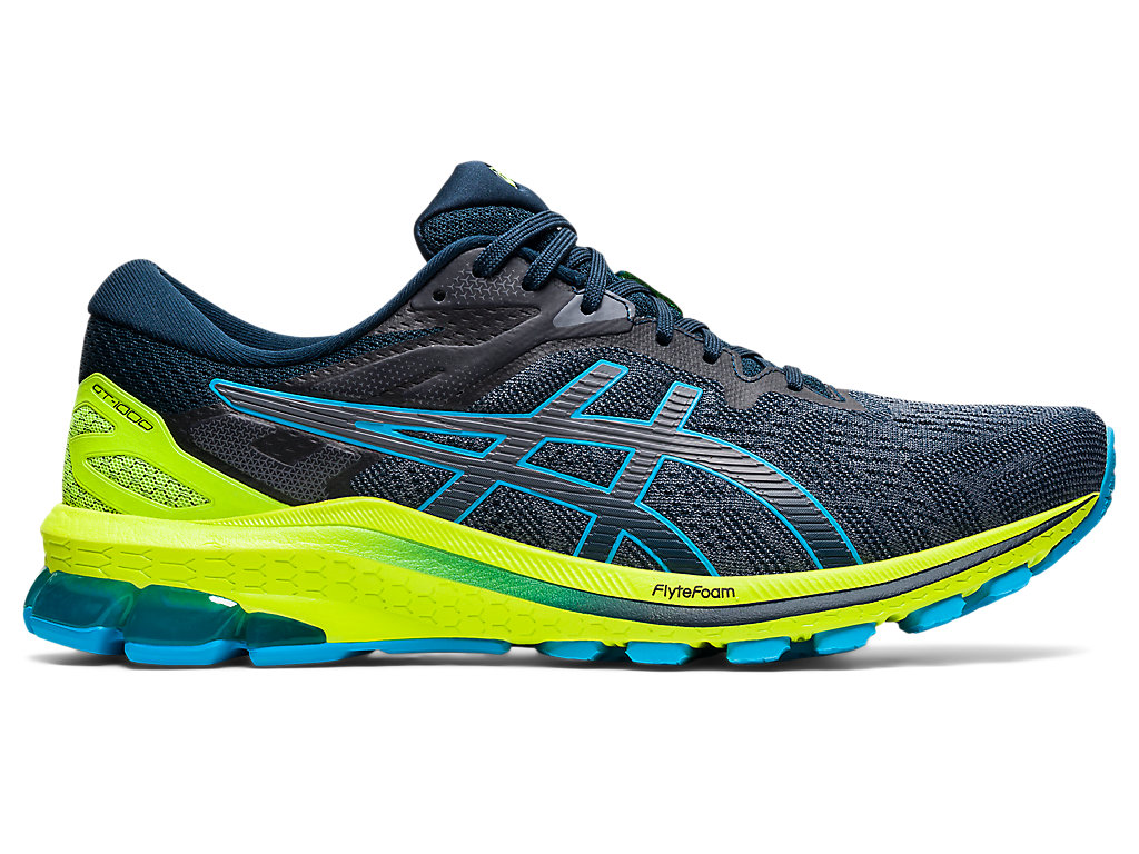 Men's Asics Gt-1000 10 Walking Shoes Blue / Light Turquoise | 7813-FQMXT