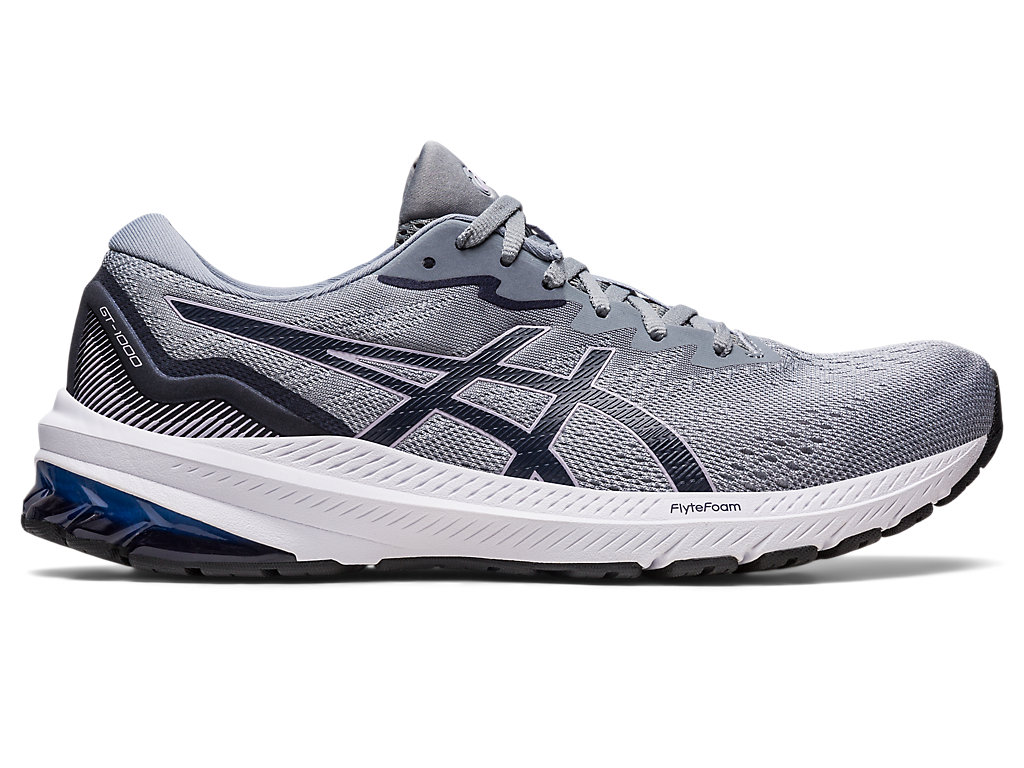 Men's Asics Gt-1000 11 Running Shoes Grey | 5874-HJQBR