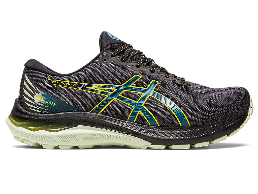 Men's Asics Gt-2000 11 Gtx Running Shoes Black / Turquoise | 3189-UTJZX