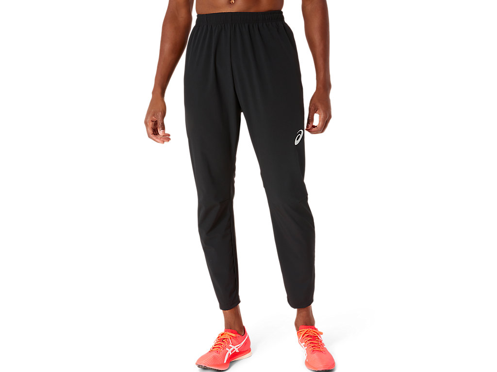 Men's Asics Hybrid Stretch Woven Pants Black | 8123-CFPKW