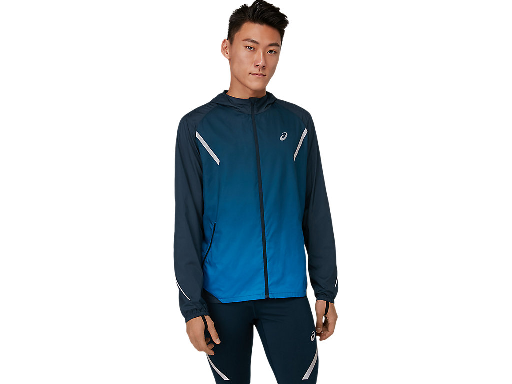 Men's Asics Lite-Show Jackets Blue / Blue | 1827-NJPLQ