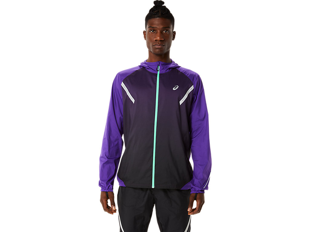 Men's Asics Lite-Show Jackets Purple / Black | 7065-GKZLH