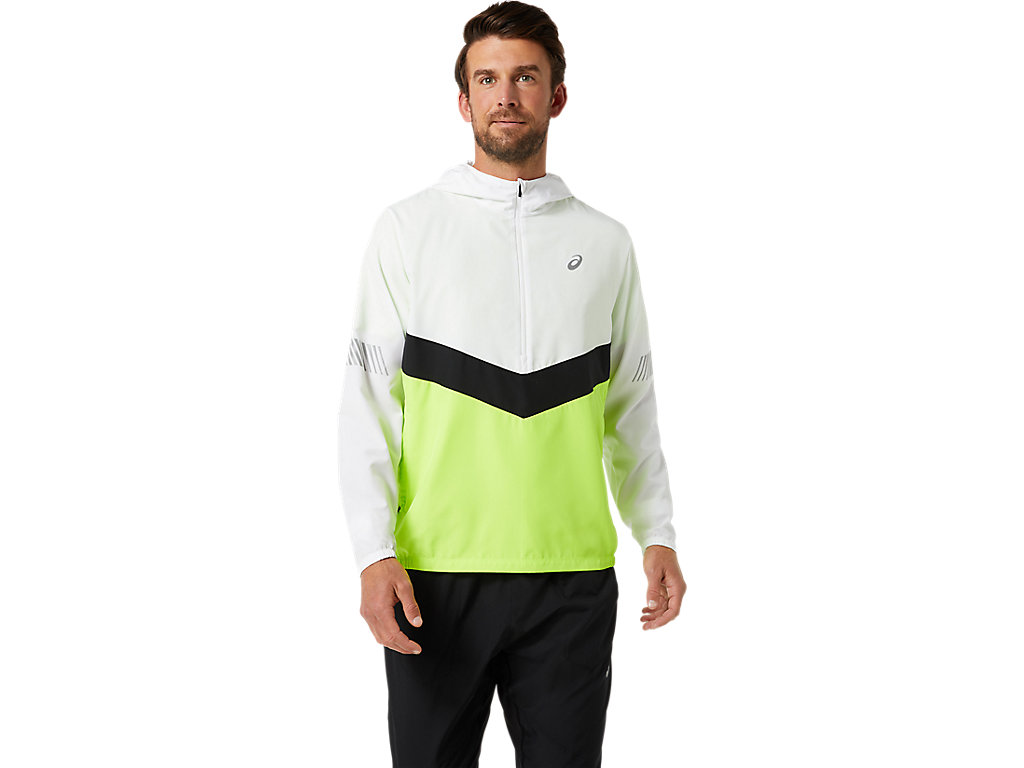 Men's Asics Lite-Show Jackets White / Green | 6130-XKNMF