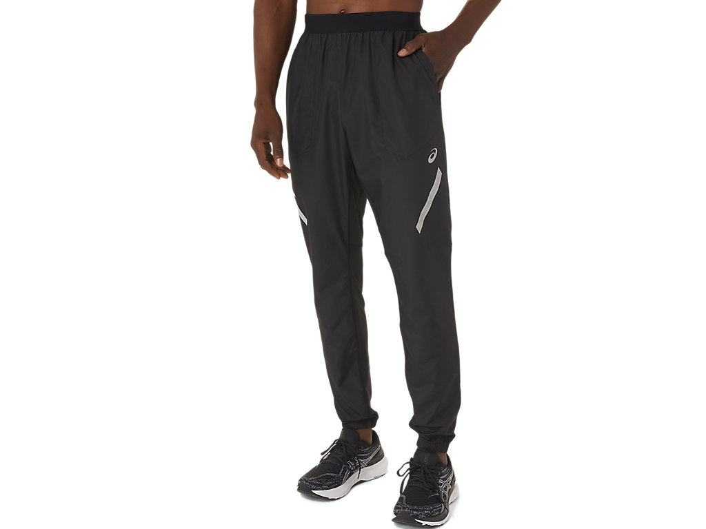 Men's Asics Lite-Show Pants Black | 0435-SWLAF