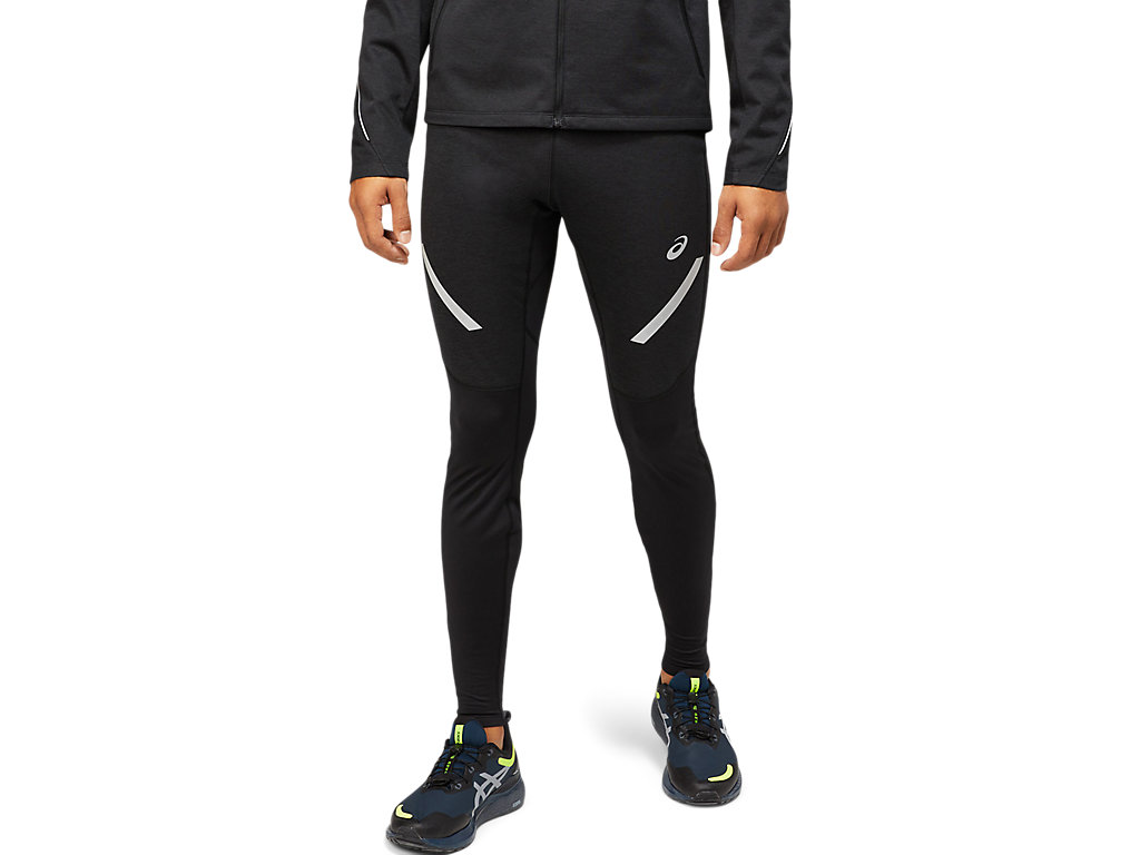 Men's Asics Lite-Show Winter Pants Black | 6185-SQOPL