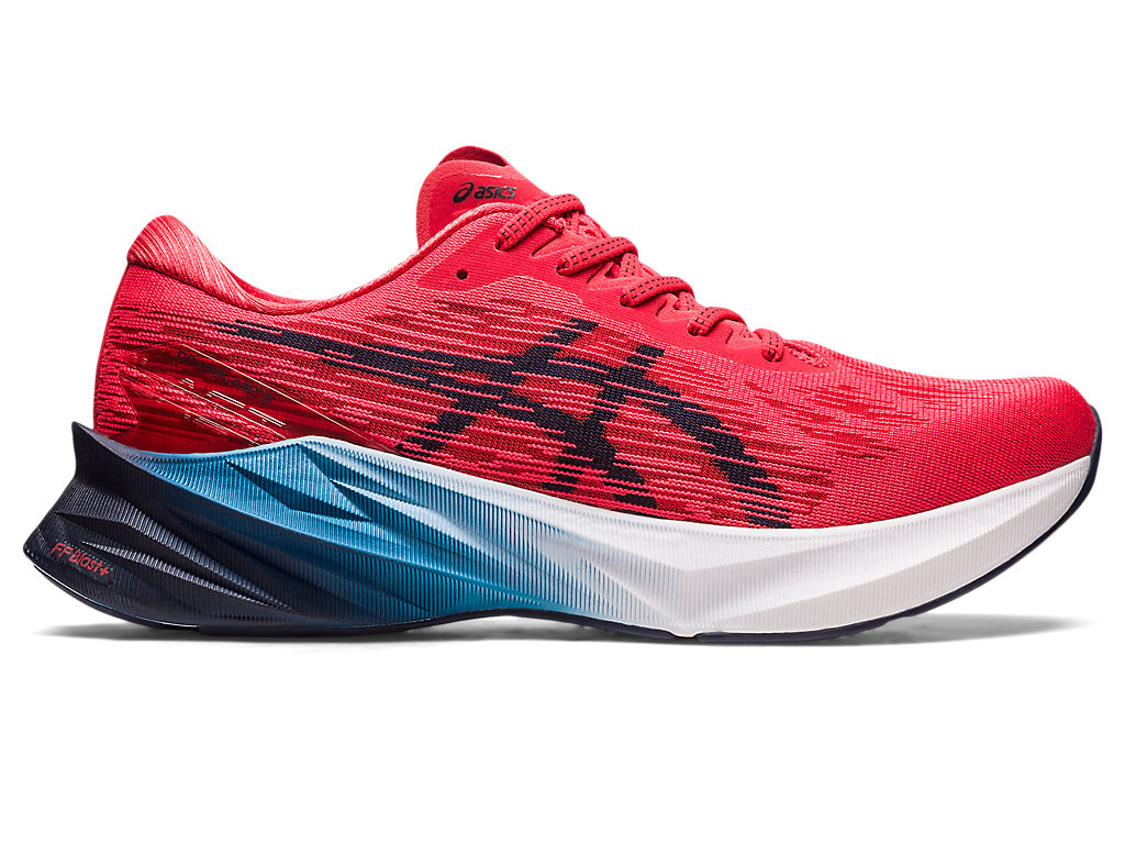 Men's Asics Novablast 3 Running Shoes Red | 1283-UGAJN