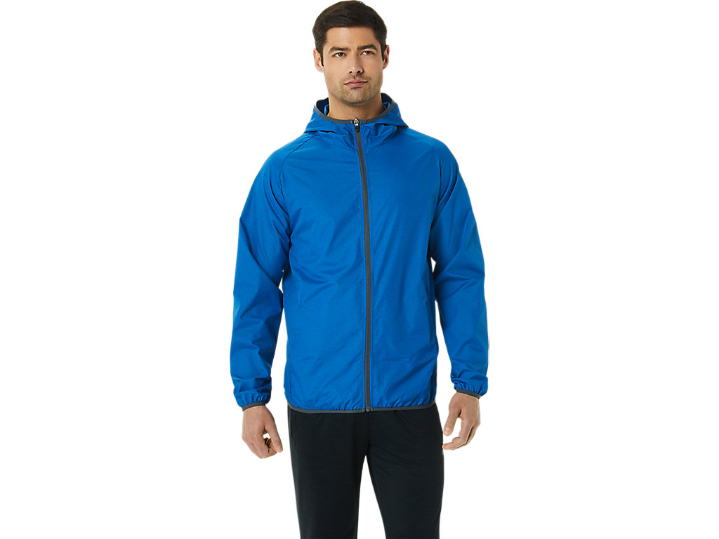 Men's Asics Packable Jackets Blue | 8261-ASYEN