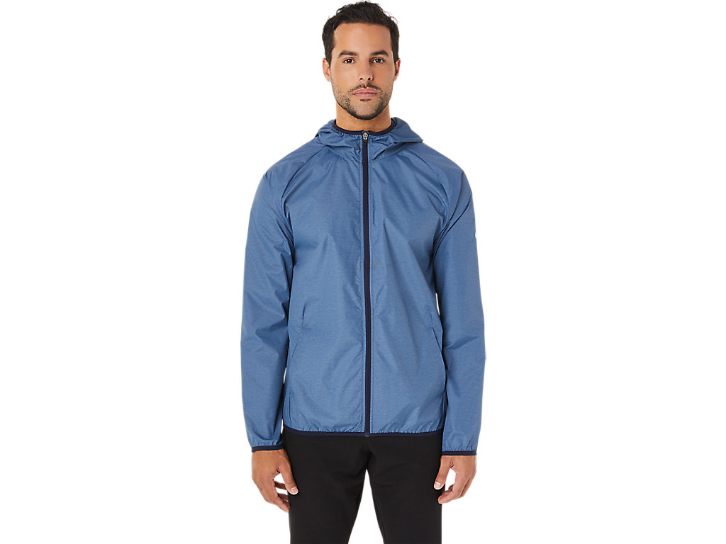 Men's Asics Packable Jackets Blue / Navy | 3872-PHCZL