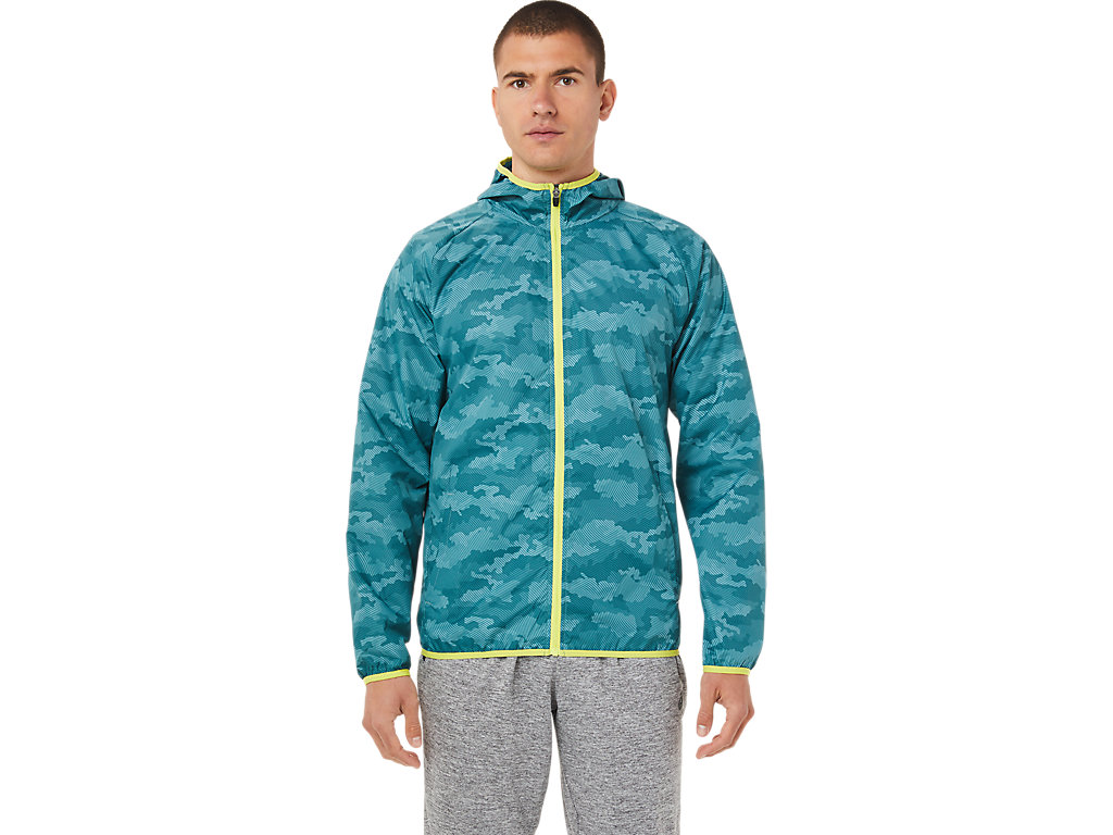 Men's Asics Packable Jackets Deep Green | 6012-VHQDE