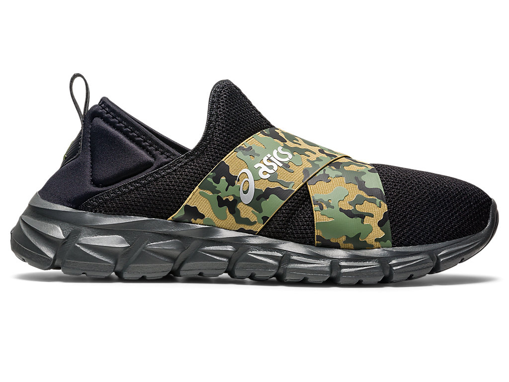 Men's Asics Quantum Lyte Slip-On Sneakers Black / Camo | 1243-XDHOM