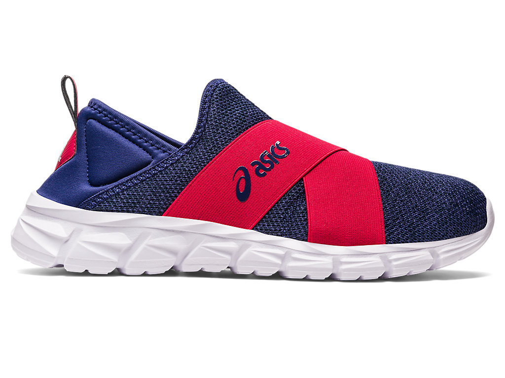 Men's Asics Quantum Lyte Slip-On Sneakers Indigo Blue / Red | 1387-PUEBM