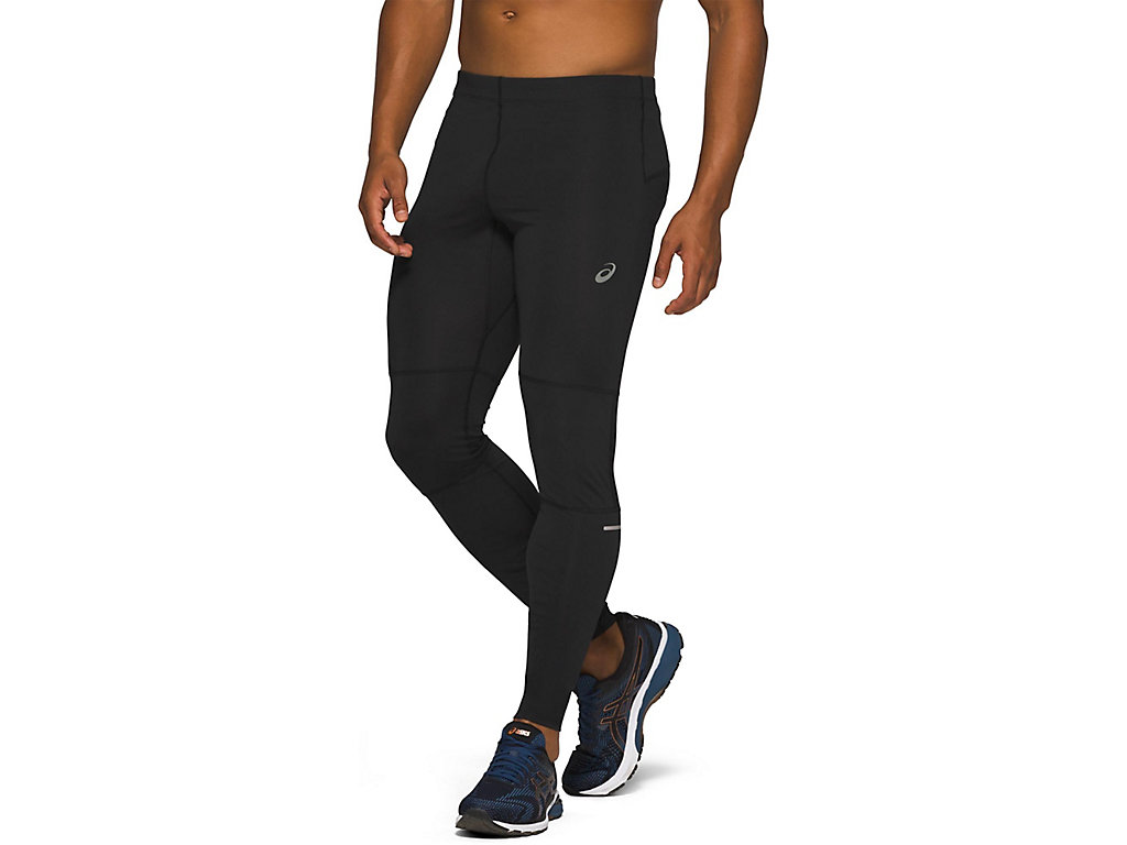 Men's Asics Race Pants Black | 7190-HBRGX