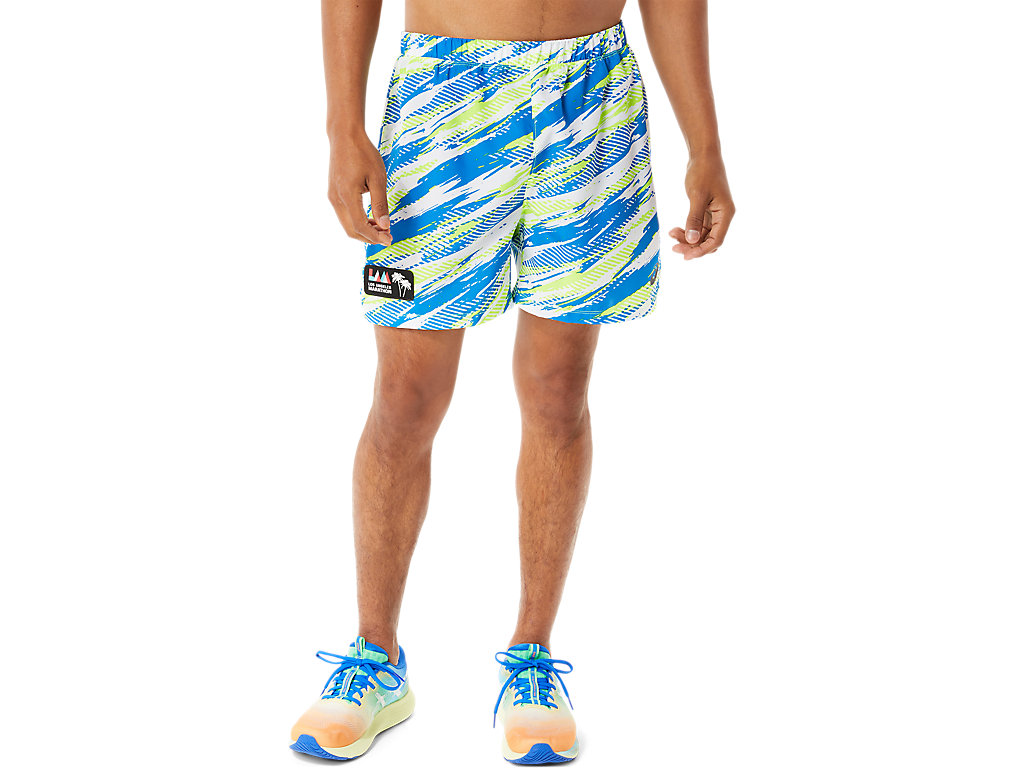 Men's Asics Ready-Set 5in Lam Shorts Green | 9203-ONWTK