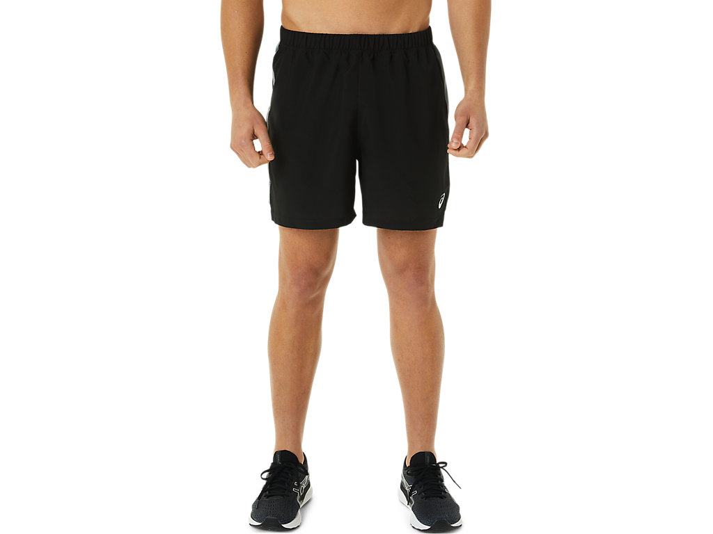 Men's Asics Ready Set 5in Shorts Black | 4261-IKLOZ