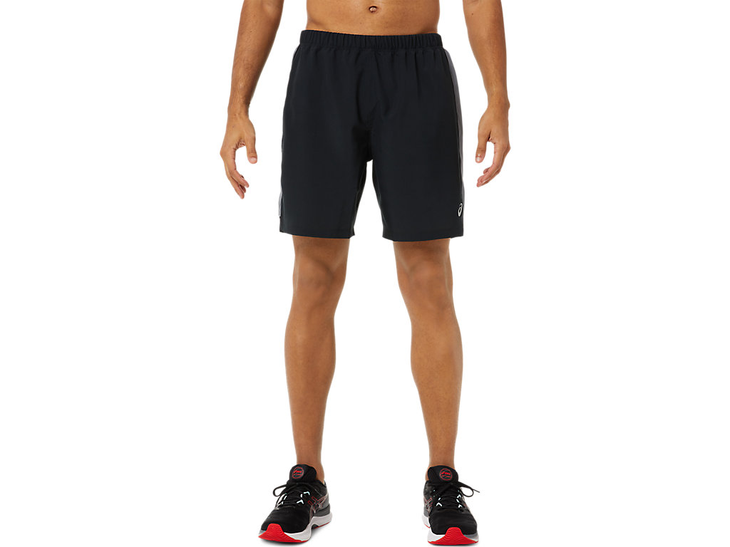 Men's Asics Ready-Set 7in Shorts Black | 3268-ZKWCP