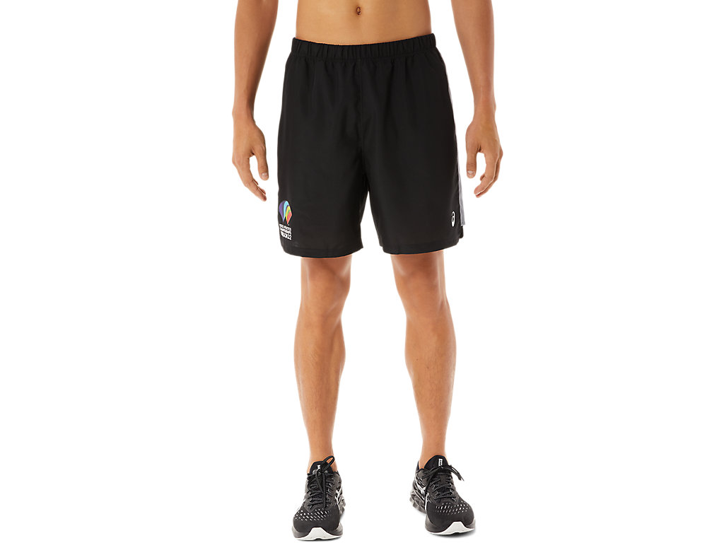 Men's Asics Ready-Set 7in Wch Shorts Black | 4690-GKESA