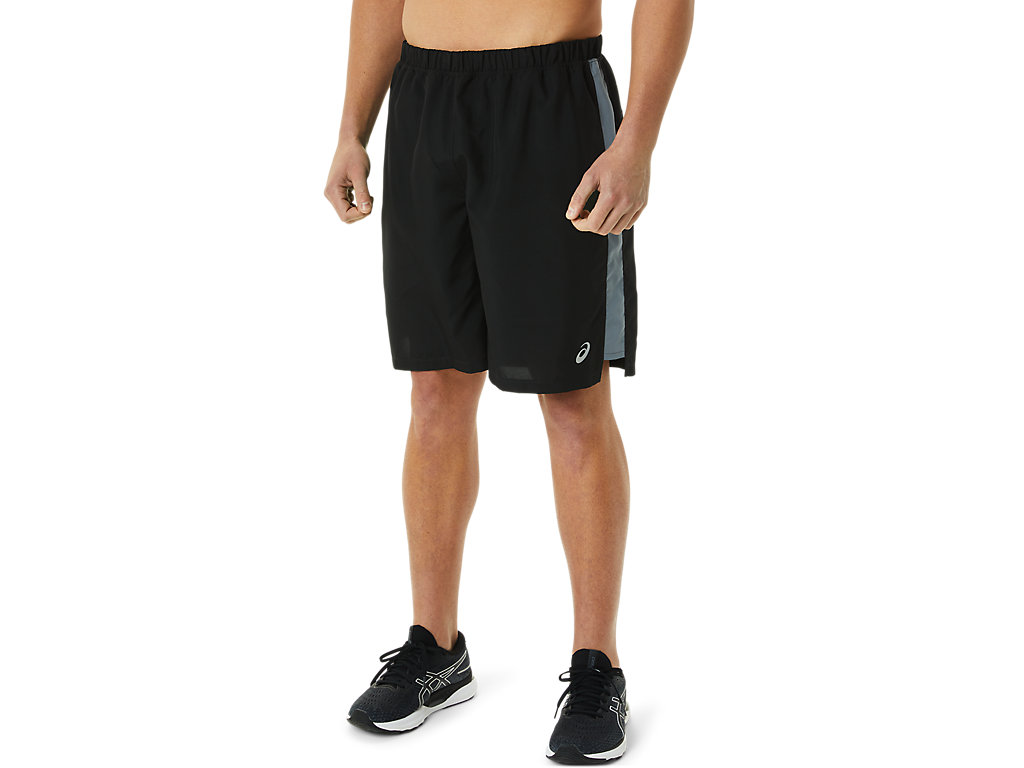 Men's Asics Ready-Set 9in Shorts Black | 6842-CLQAK