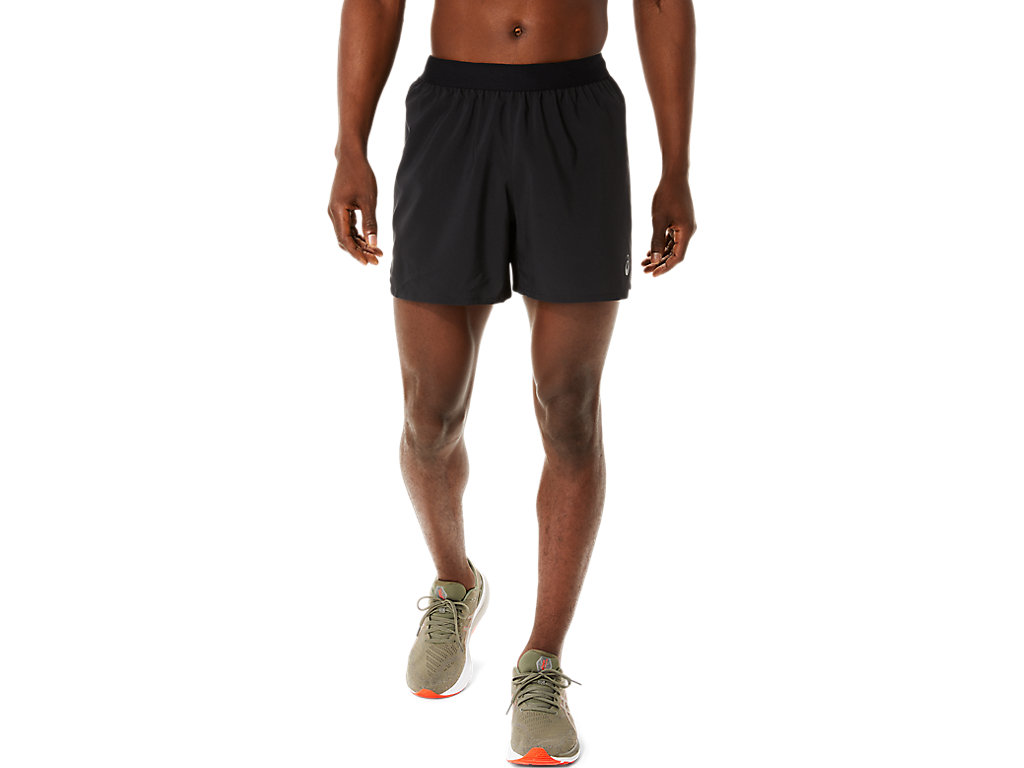 Men's Asics Road 5in Shorts Black | 3157-JTPWC