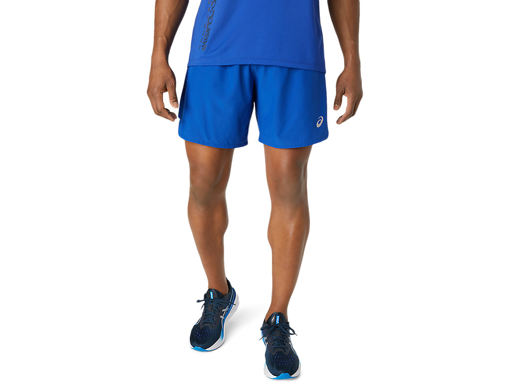 Men's Asics Road 7in Shorts Blue | 1297-HLCER