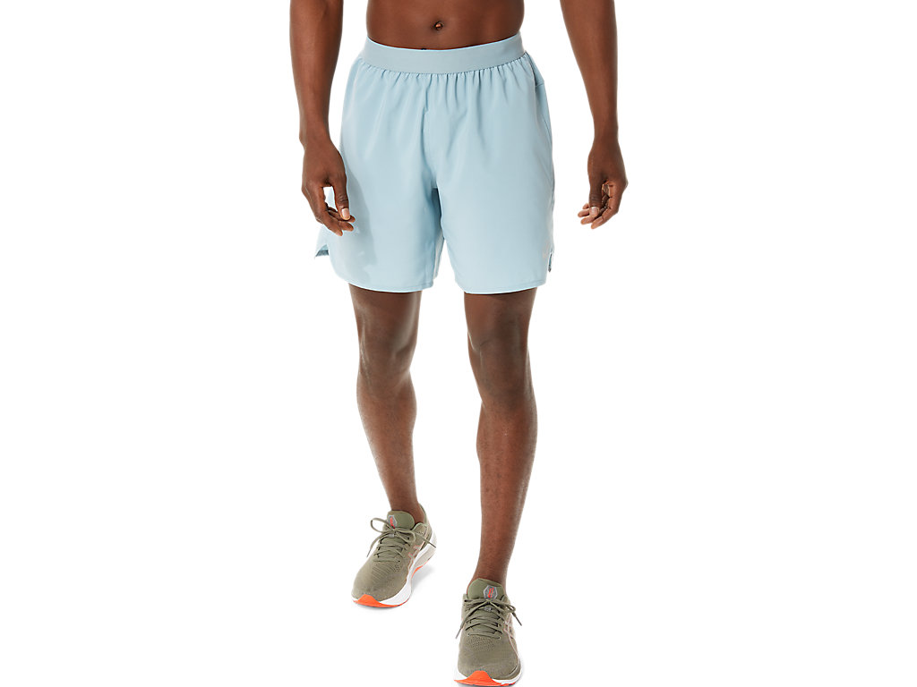 Men's Asics Road 7in Shorts Light Grey | 4825-HBWVL