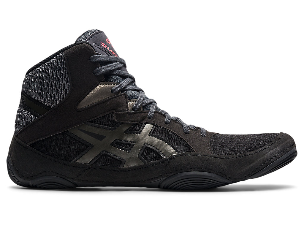 Men's Asics Snapdown 3 Wrestling Shoes Black / Grey | 7932-INZTD