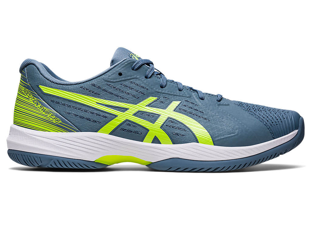 Men's Asics Solution Swift Ff Tennis Shoes Grey Blue / Green | 1658-UHAPS