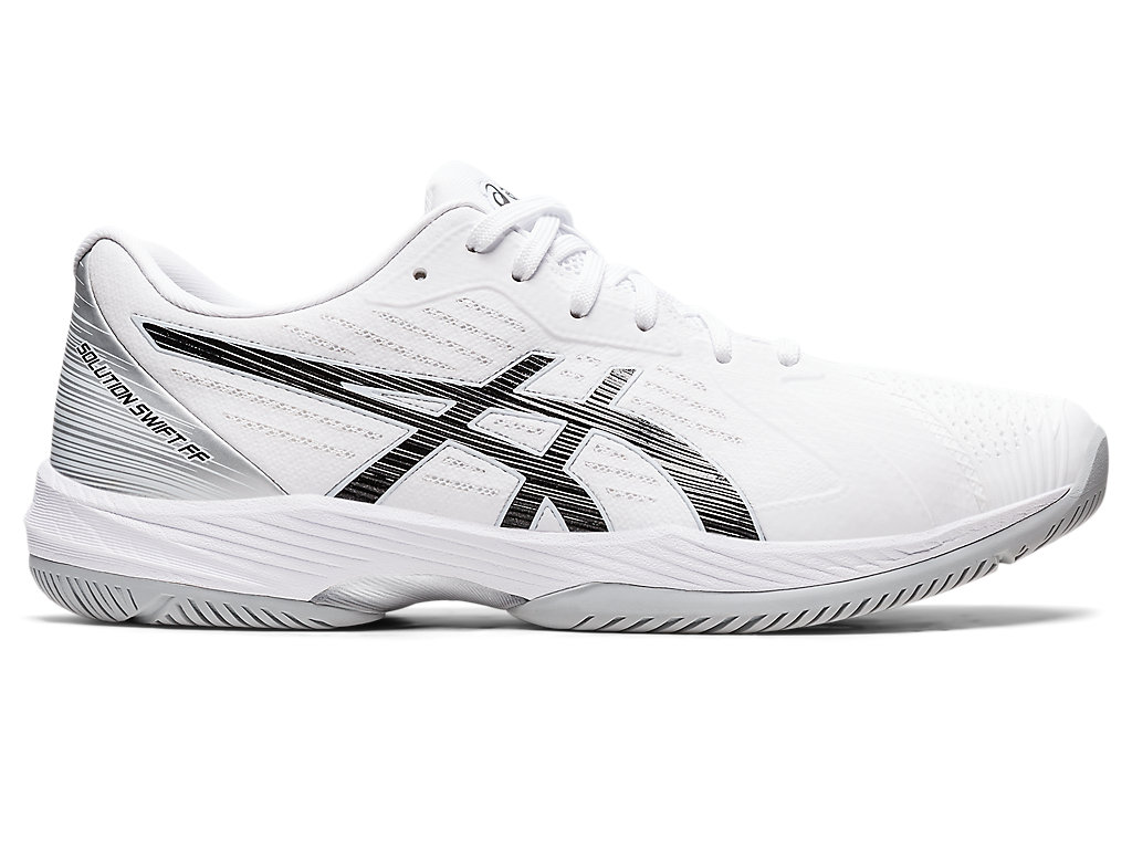 Men's Asics Solution Swift Ff Tennis Shoes White / Black | 6310-VNUIG