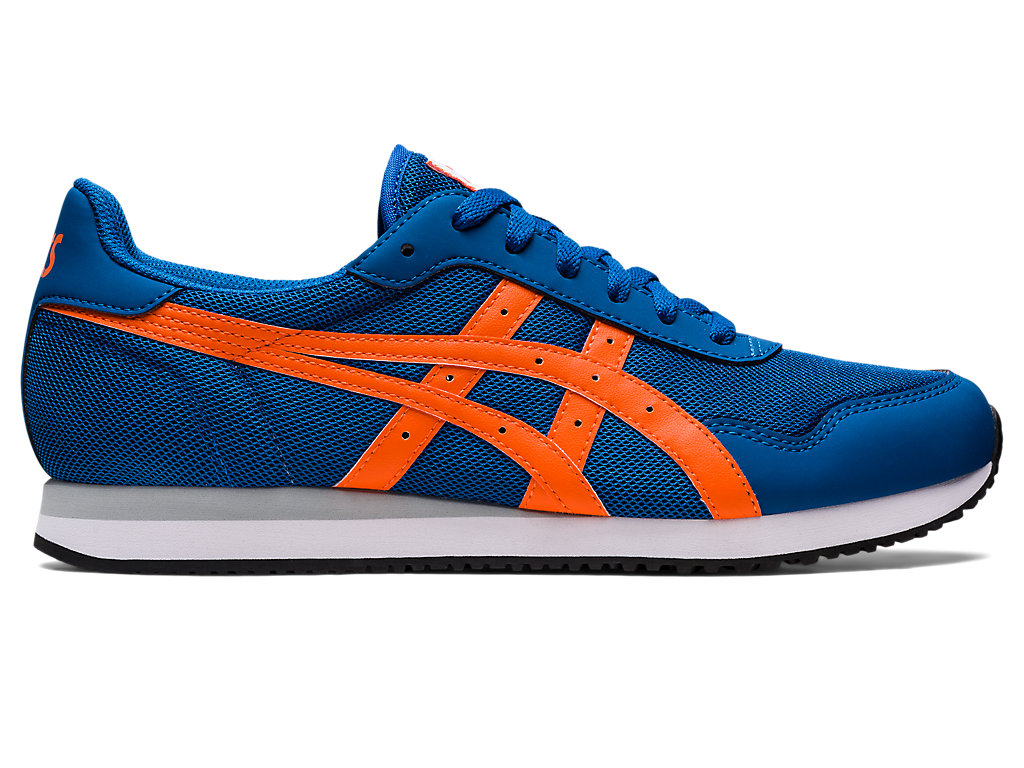 Men's Asics Tiger Runner Sneakers Blue | 4908-BFHWN