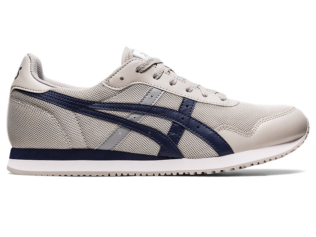 Men's Asics Tiger Runner Sneakers Grey / Navy | 2631-GMQCH