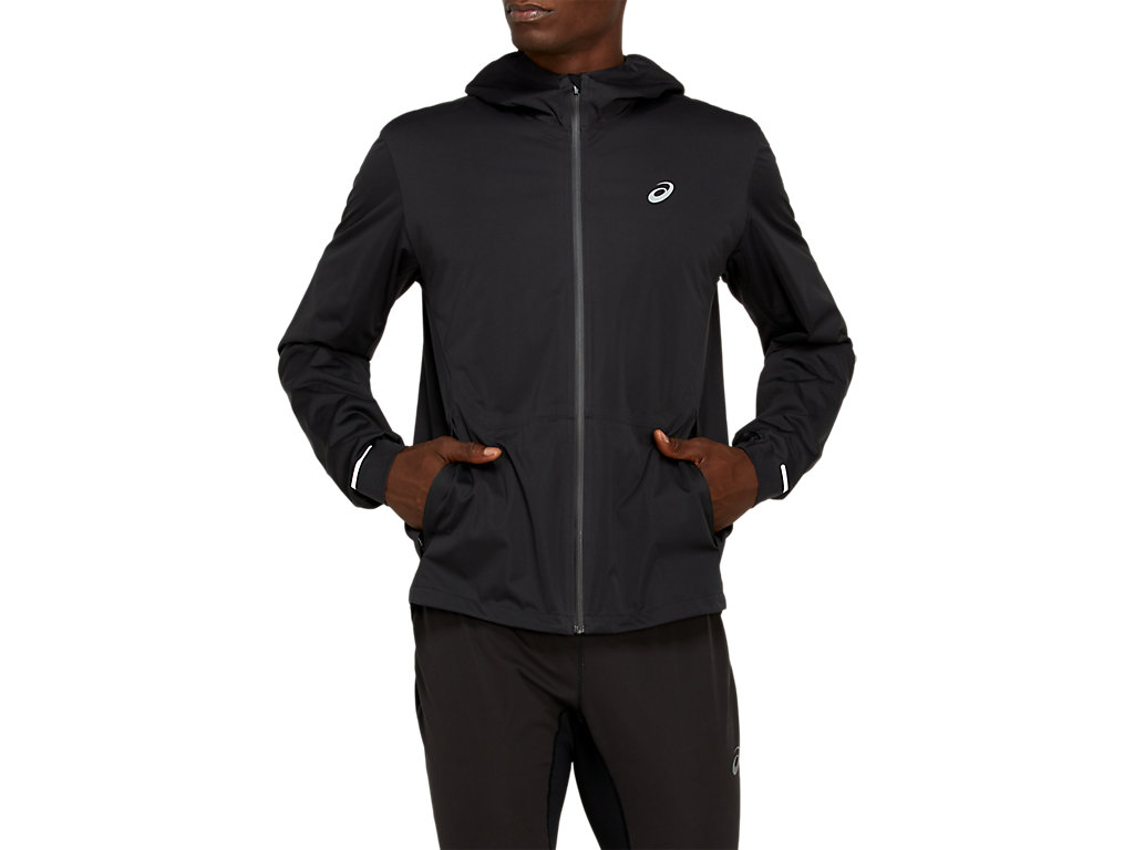 Men's Asics Winter Accelerate Jackets Black | 4896-GLTRN