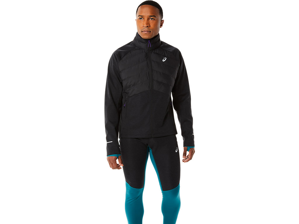 Men's Asics Winter Run Jackets Black / Black | 9382-NSLTV