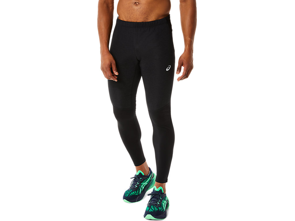 Men's Asics Winter Run Pants Black | 8491-YSLOE