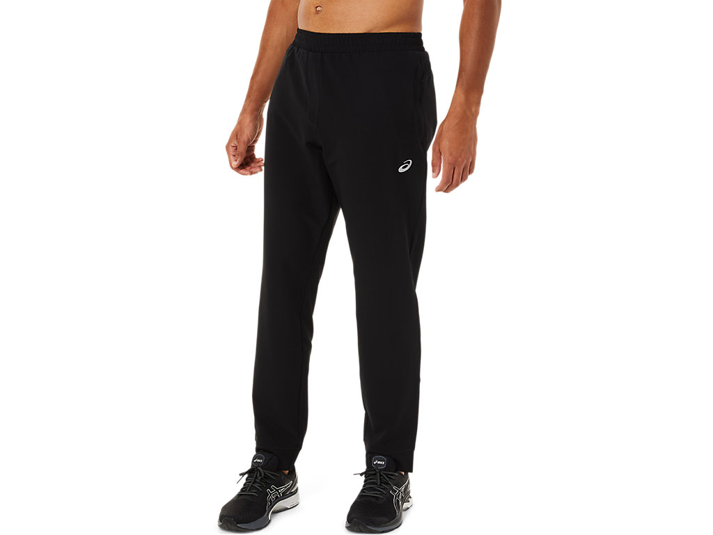 Men's Asics Woven Jogger Pants Black | 0913-WOBLV