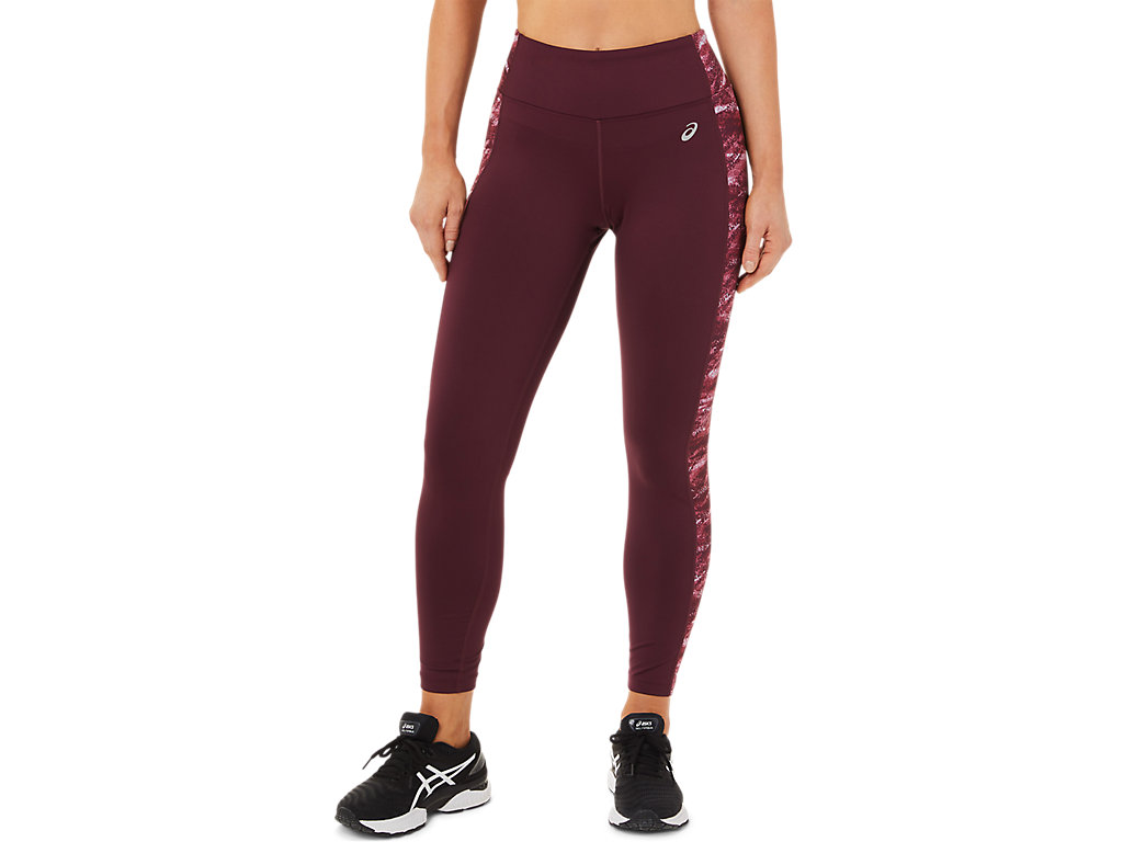 Women's Asics 7/8 Performance Leggings Fuchsia | 1725-PIKYL