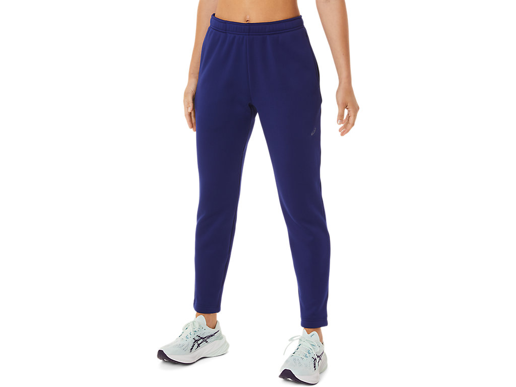 Women's Asics Brushed Knit Pants Blue | 4235-WSZPH