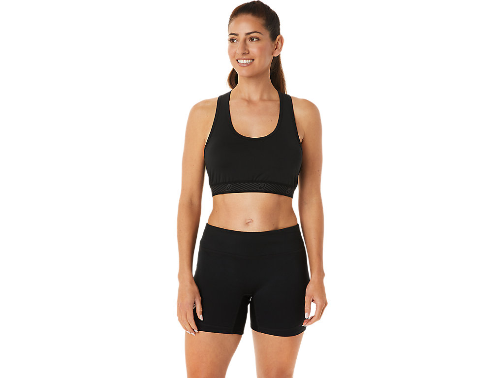 Women's Asics Circuit Ii Padded Sports Bra Black | 2160-SAGDR