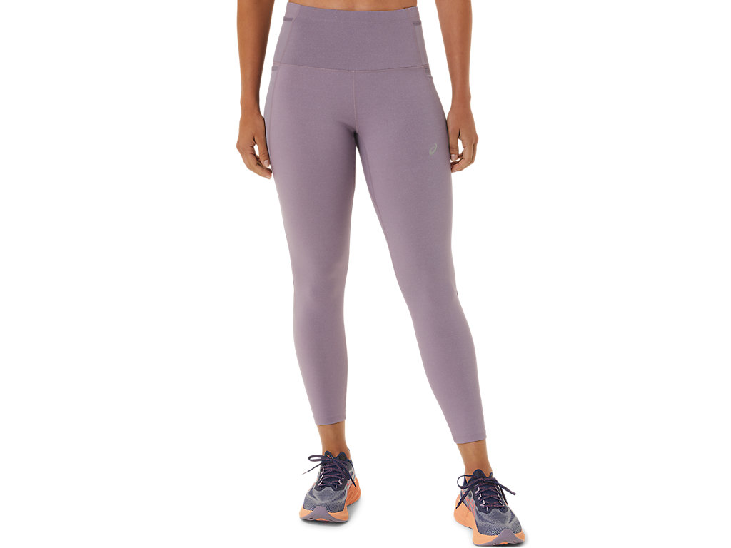 Women's Asics Distance Supply 7/8 Leggings Purple | 0967-UIMWC