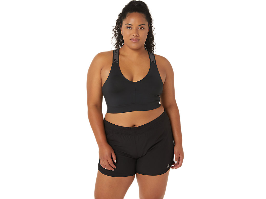 Women's Asics Fit Sana Sports Bra Black | 5204-XTCRQ